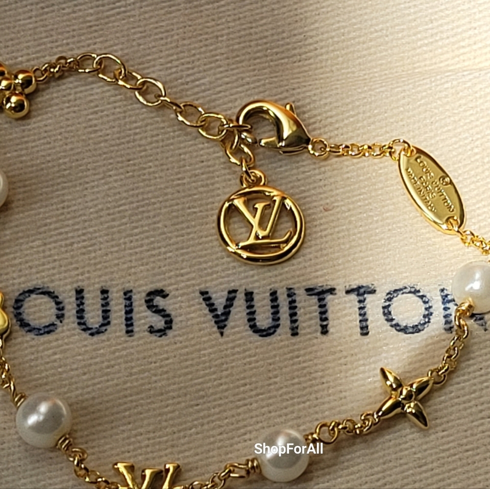 Louis Vuitton Gold Tone Charm Bracelet - Picture 5 of 17